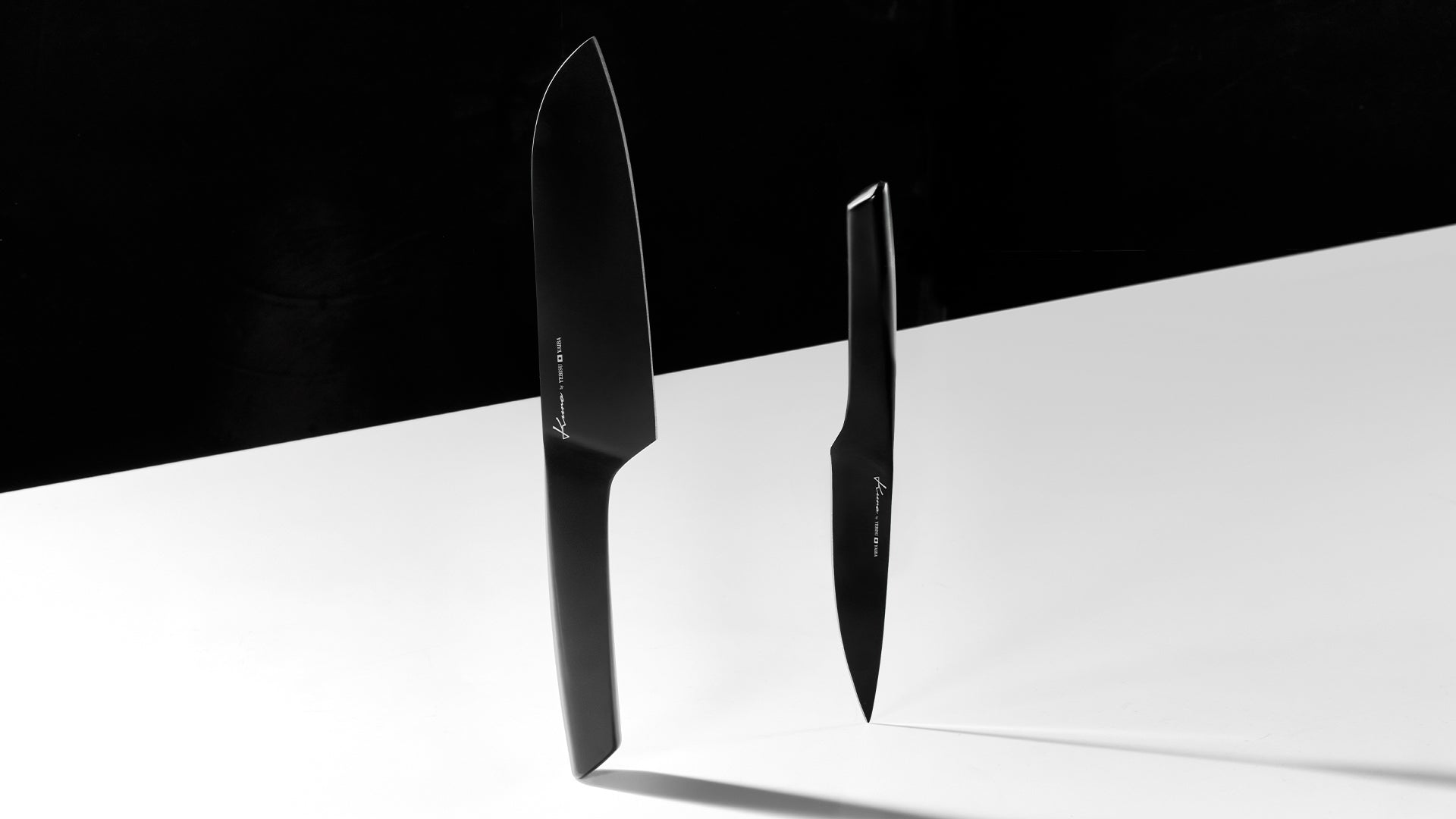 kuro by YEBISUYAIBA 包丁セット 三徳包丁 ペティナイフ 黒 kuro